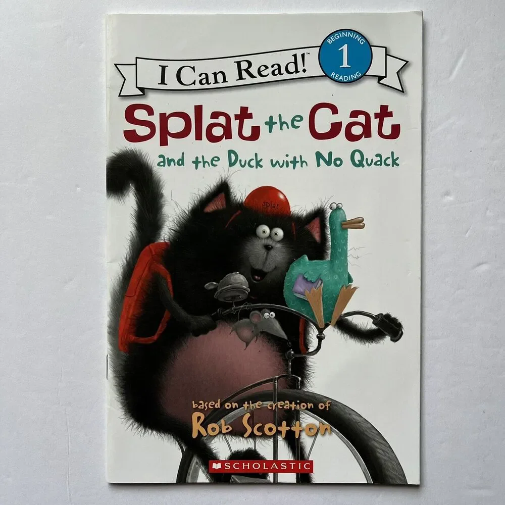 Splat the Cat Book Lot of 3 Scholastic I Can Read Level 1 Kids Books Rob Scotton